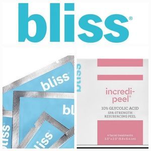 Bliss Incredi-peel 10% Glycolic Acid Spa Strength Resurfacing Peels
